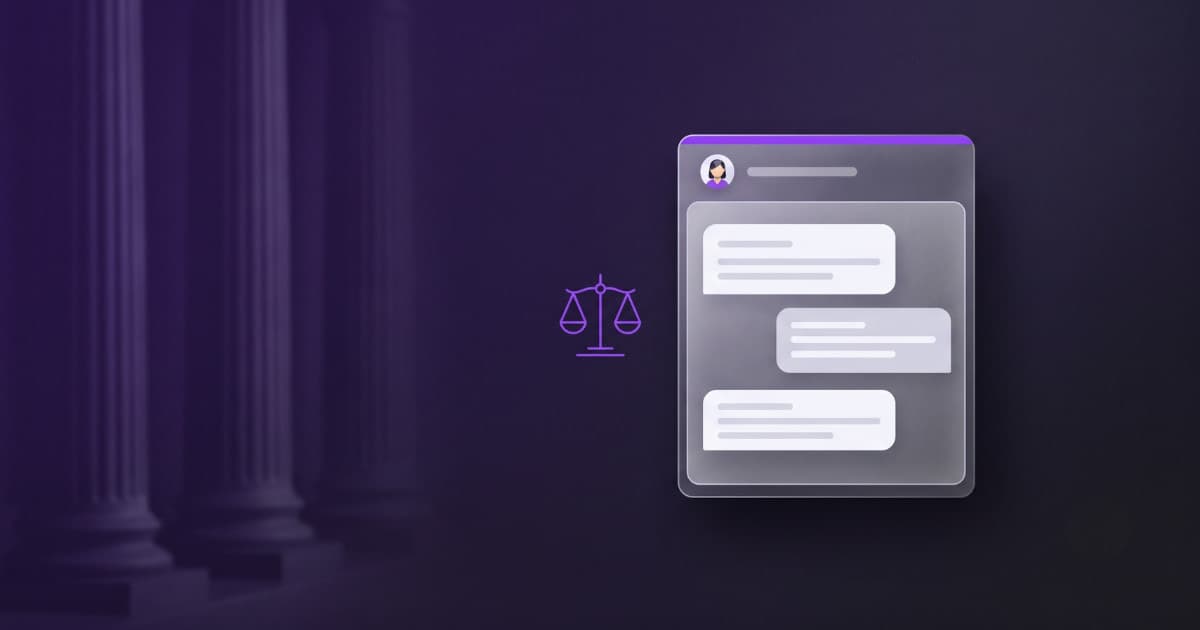 AI chatbot on a law firm website qualifying prospective clients and capturing intake without giving legal advice