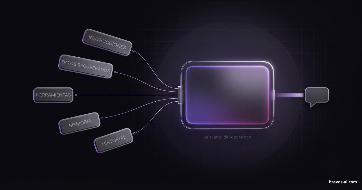 Qué es el context engineering explicado: el salto del prompt engineering a montar todo el contexto (instrucciones, herramientas, datos recuperados, memoria) que una IA necesita para responder con tus datos