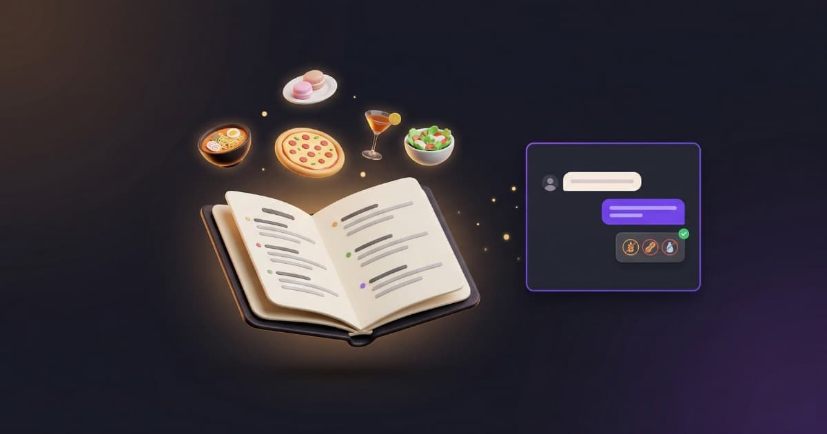 Chatbot con IA atendiendo consultas sobre carta, alérgenos y reservas en un restaurante